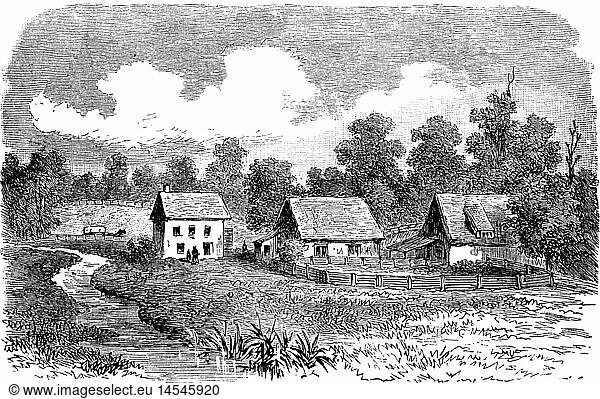 Geo. hist.  USA  Pennsylvania  StÃ¤dte  Germantown  von deutschen Menoniten gegrÃ¼ndet  erste Ansiedlung  um 1683