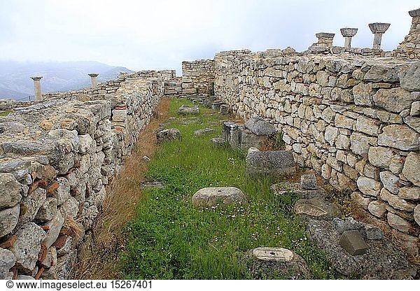 Geografie  Albanien  Byllis  RuinenstÃ¤tte  Zitadelle  erbaut: 6. Jh.  Grundmauern