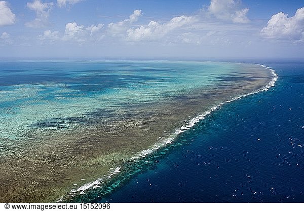 Geografie  Australien  Luftaufnahme Grosses Barriere Riff  Queensland  Australien