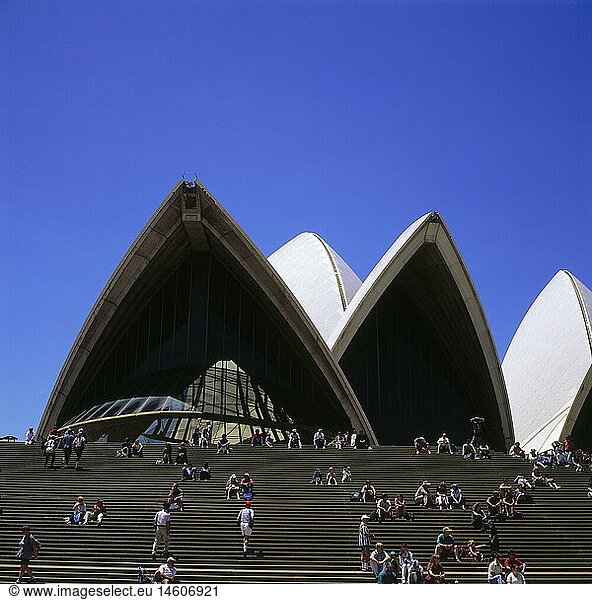 Geografie  Australien  NeusÃ¼dwales  Sydney  GebÃ¤ude  Oper  AuÃŸenansicht