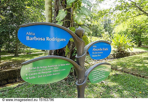 Geografie  Brasilien  StÃ¤dte  Rio de Janeiro  GÃ¤rten / Parks  Botanischer Garten  Wegweiser