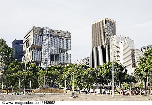 Geografie  Brasilien  StÃ¤dte  Rio de Janeiro  GebÃ¤ude  Hauptsitz der 'Petrobras'  erbaut von Roberto Luis Gandolfi  1967 - 1972  AuÃŸenansicht