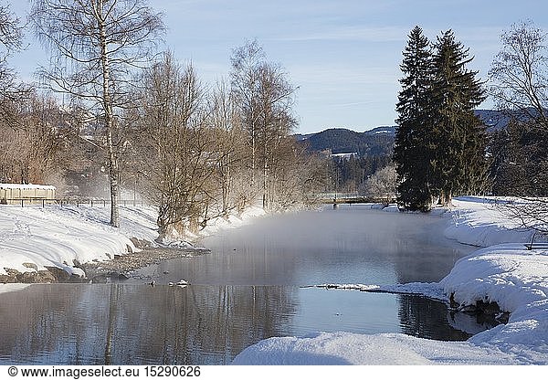 Geografie  BRD  Bayern  AllgÃ¤u  Fischen im AllgÃ¤u  Winterlandschaft