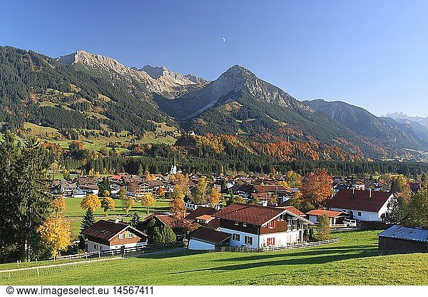 Geografie  BRD  Bayern  AllgÃ¤u  OberallgÃ¤u  AllgÃ¤uer Alpen  Rubihorn  Nebelhorn  Fischen