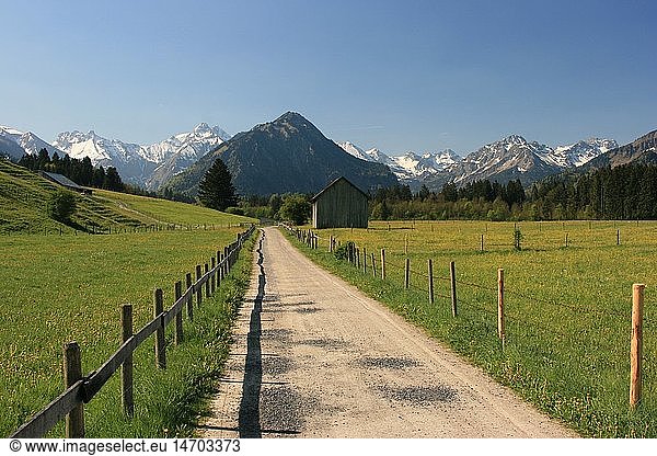 Geografie  BRD  Bayern  AllgÃ¤u  OberallgÃ¤u  Illertal bei Oberstdorf  AllgÃ¤uer Alpen