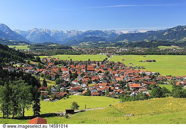Geografie  BRD  Bayern  AllgÃ¤u  OberallgÃ¤u  Illertal  Burgberg  AllgÃ¤uer Alpen