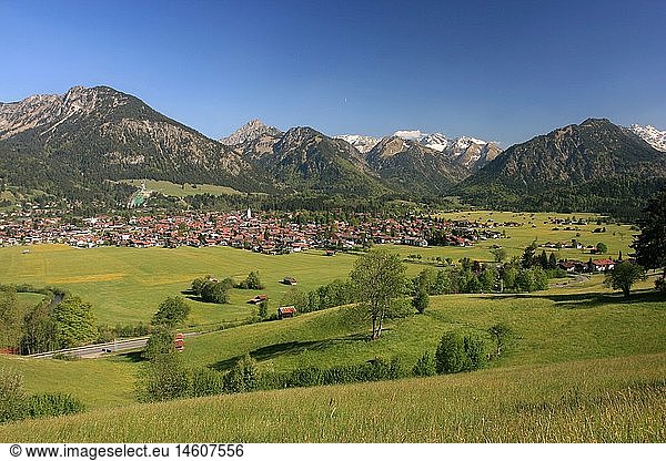 Geografie  BRD  Bayern  AllgÃ¤u  OberallgÃ¤u  Oberstdorf  Illertal  AllgÃ¤uer Alpen