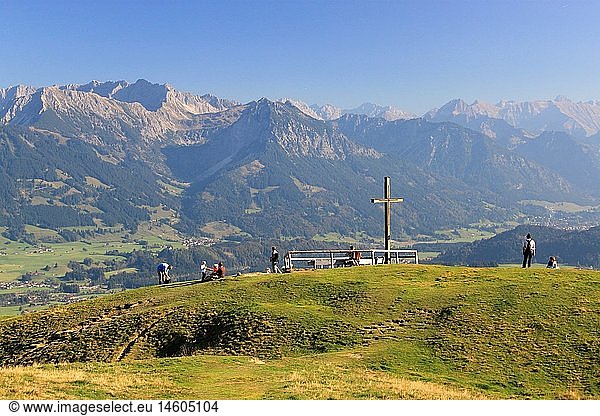 Geografie  BRD  Bayern  AllgÃ¤u  OberallgÃ¤u  Ofterschwanger Horn  AllgÃ¤uer Alpen  Nebelhorn