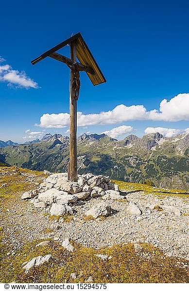 Geografie  BRD  Bayern  Feldkreuz beim Rappensee  AllgÃ¤uer Alpen  AllgÃ¤u