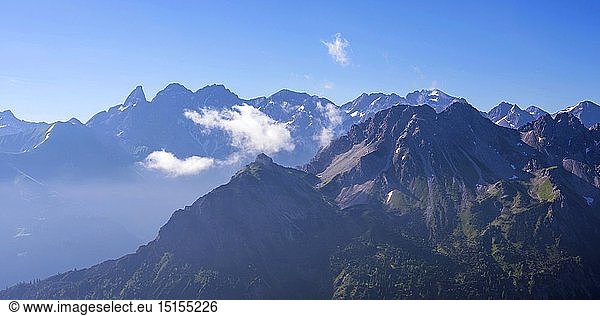 Geografie  BRD  Bayern  Hauptkamm der AllgÃ¤uer Alpen  AllgÃ¤u