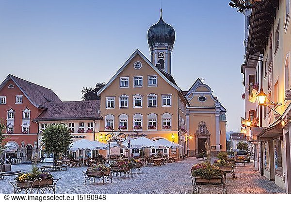 Geografie  BRD  Bayern  Immenstadt im AllgÃ¤u  Marienplatz in Immenstadt  OberallgÃ¤u  AllgÃ¤u  Schwaben