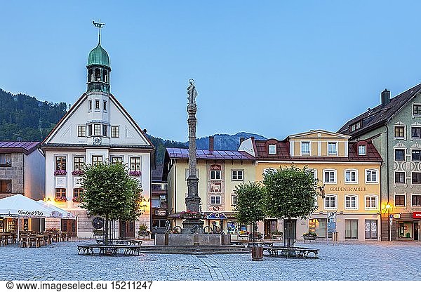 Geografie  BRD  Bayern  Immenstadt im AllgÃ¤u  Marienplatz in Immenstadt  OberallgÃ¤u  AllgÃ¤u  Schwaben
