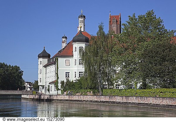 Geografie  BRD  Bayern  Landshut  Blick Ã¼ber die Isar zur Altstadt  Landshut  Niederbayern