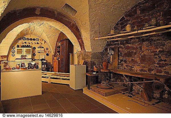 Geografie  BRD  Bayern  Lohr am Main  SchloÃŸ  Spessart-Museum  Innenansicht
