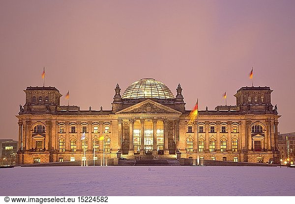 Geografie  BRD  Berlin  Berlin-Mitte  Regierungsviertel  Reichstag