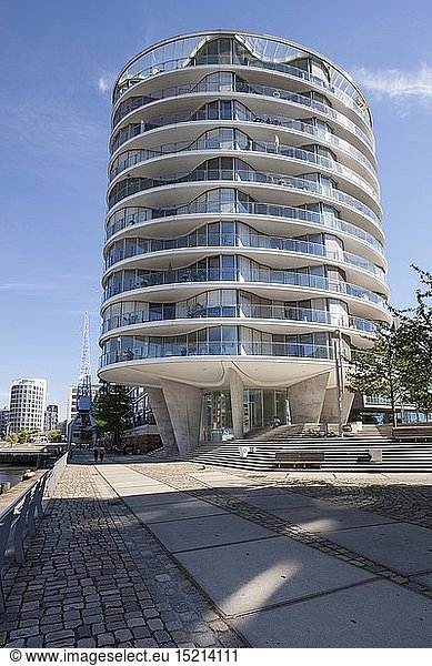 Geografie  BRD  Hamburg  HafenCity  Oval tower  WohngebÃ¤ude