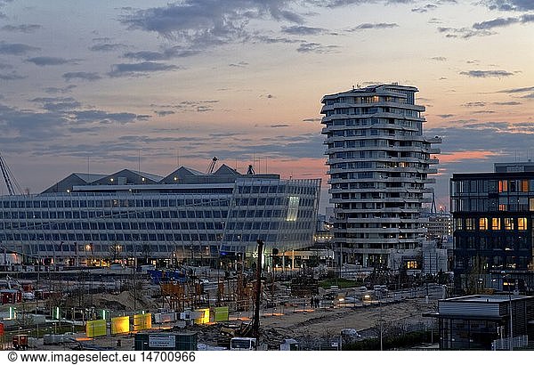Geografie  BRD  Hamburg  HafenCity  Unilever GebÃ¤ude  Marco-Polo- Tower