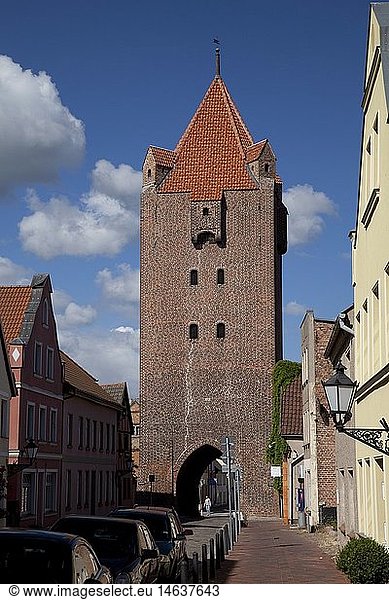 Geografie  BRD  Mecklenburg-Vorpommern  Barth  Dammtor  Stadttor