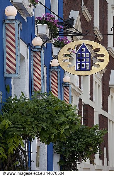 Geografie  BRD  Nordrhein-Westfalen  MÃ¼nsterland  MÃ¼nster  Kreuzviertel  Blaues Haus  GaststÃ¤tte  Schild