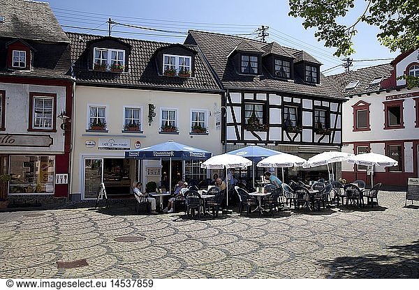 Geografie  BRD  Rheinland-Pfalz  Rheinland  Unkel  Marktplatz  GaststÃ¤tte  cafÃ©