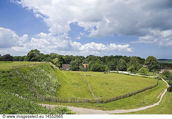 Geografie  BRD  Schleswig-Holstein  Slawische Ringwallanlage  Oldenburg in Holstein