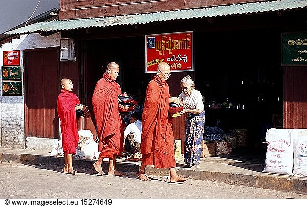 Geografie  Burma  Religion  Buddhistische MÃ¶nche