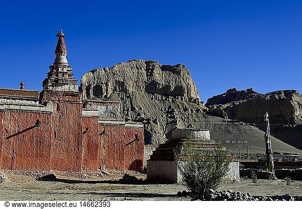Geografie China Tibet Tholing Tsanda Tholing Gompa Außenansicht