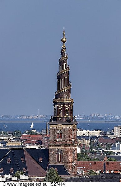 Geografie  DÃ¤nemark  Kopenhagen  Ausblick vom Christiansborg Slot zur ErlÃ¶serkirche  Kopenhagen