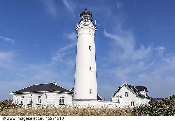 Geografie  DÃ¤nemark  Nordjylland  Hirthals  Leuchtturm und LeuchtturmwÃ¤rterhaus von Hirtshals  Nordjylland  Nordeuropa