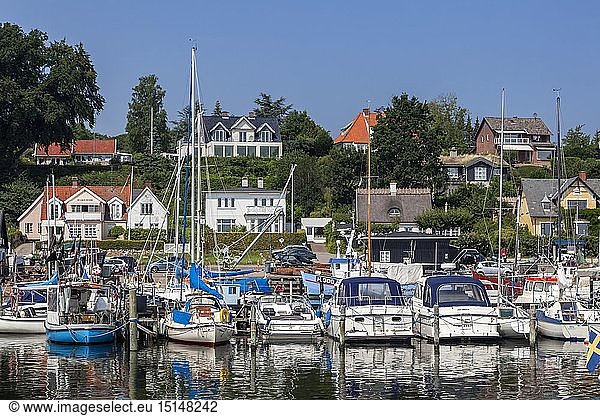 Geografie  DÃ¤nemark  Sjaelland  Helsingor  Boote im Snekkersten Hafen in Helsingor  Insel Seeland  Nordeuropa
