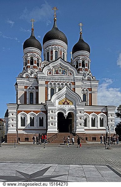 Geografie  Estland  Baltikum  Tallinn  Hauptstadt von Estland  Alexander-Newskij-Kathedrale  errichtet 1894