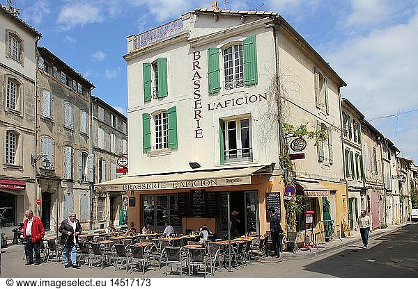 Geografie  Frankreich  Arles  Rue Voltaire und Rue Augustin Tardieu  Brasserie L'Aficion