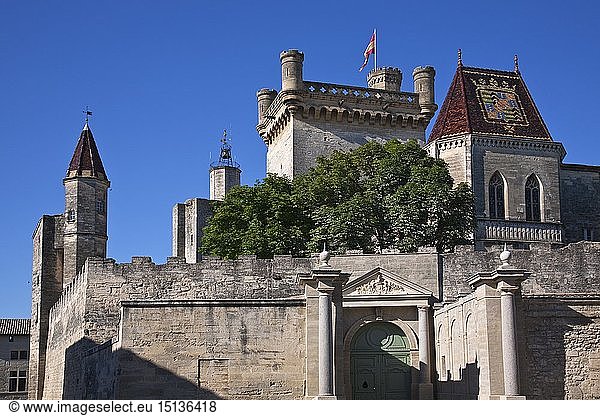 Geografie  Frankreich  Languedoc-Roussillon  Uzes  Palast der DuchÃ© in Uzes