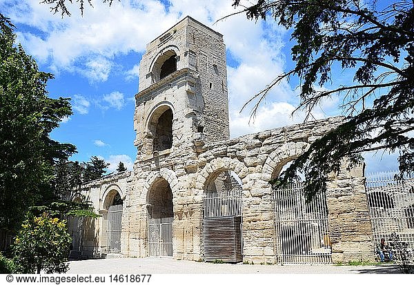 Geografie  Frankreich  Provence  Arles  Antikes Theater  erbaut: um 25 vChr. unter Kaiser Augustus