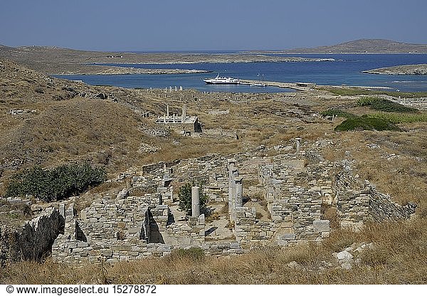 Geografie  Griechenland  Haus des Inopos  Insel Delos  Unesco-Weltkulturerbe  Mykonos  Kykladen  Europa