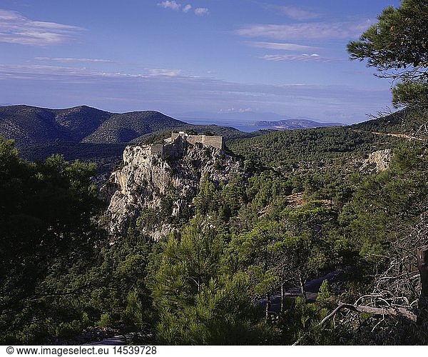 Geografie  Griechenland  Insel Rhodos  Kastell bei Monolithos