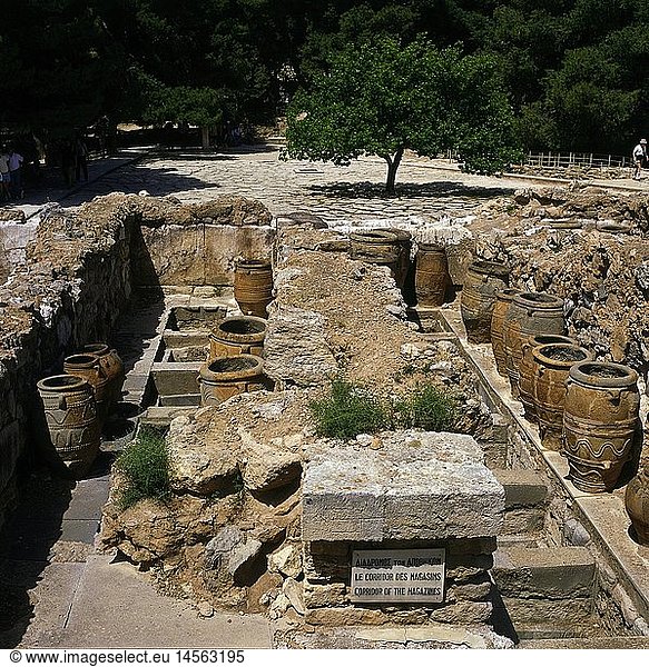 Geografie  Griechenland  Kreta  Knossos  Palast des Minos  Ausgrabungen
