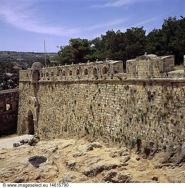 Geografie Griechenland Kreta Rethimnon Burgen Fortezza erbaut: 16. Jahrhundert