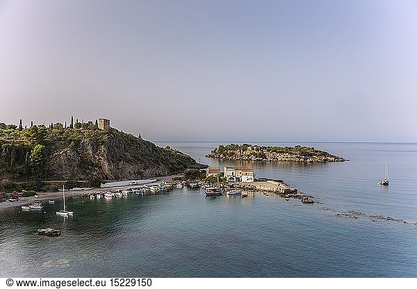 Geografie  Griechenland  Peloponnes  Messenische Mani  Kardamyli  Bucht und Hafen