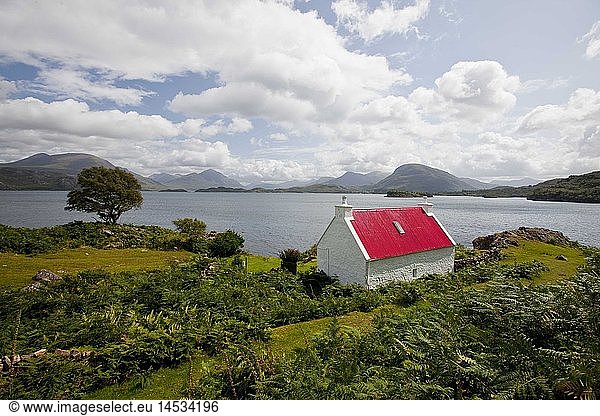 Geografie  GroÃŸbritannien  Schottland  Highlands  North-West Highlands  Wester Ross  Halbinsel Applecross  Cottage