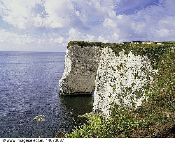 Geografie  Grossbritannien  England  Landschaften  Jurassic Coast  Isle of Purbeck  Old Harry Rocks