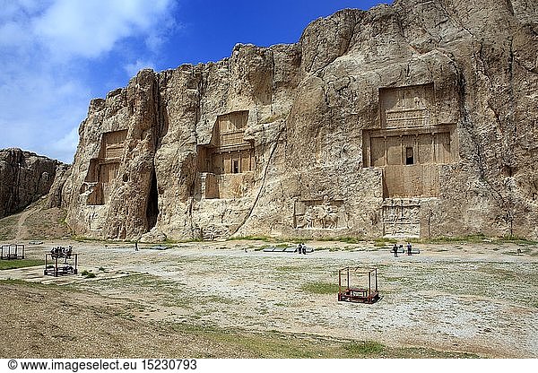 Geografie  Iran  Naqsh-e Rustam  GrÃ¤ber der achÃ¤menidischen GroÃŸkÃ¶nige  erbaut: 5. Jahrhundert vChr.