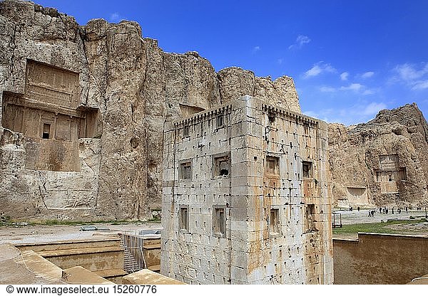 Geografie  Iran  Naqsh-e Rustam  Ka'ba des Zoroaster  erbaut: 6. Jahrhundert vChr.