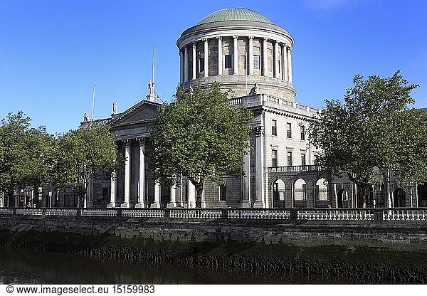 Geografie  Irland  Dublin  Four Courts  GerichtsgebÃ¤ude  erbaut: 1786-1802 von James Gandon