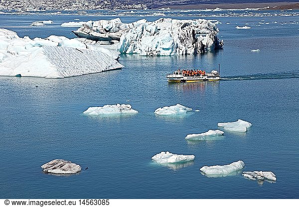 Geografie  Island  Austurland  JÃ¶kulsarlon  Gletscherlagune  BreidamerkurjÃ¶kull (Gletscher)  Ost Island