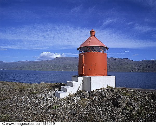 Geografie  Island  Austurland  Leuchtturm in den Ostfjorden