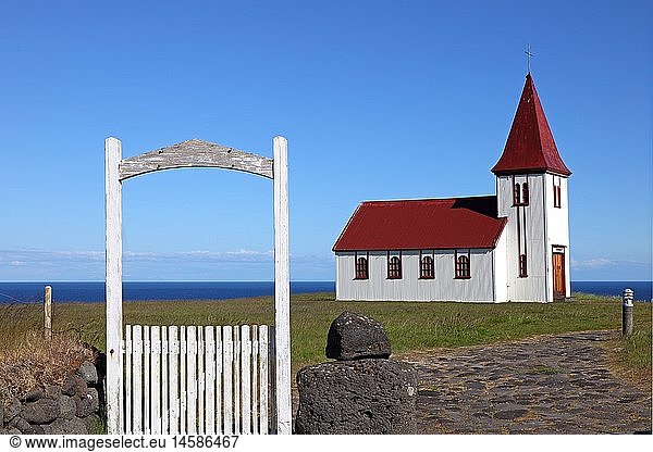Geografie  Island  Hellnar  Kirche  Halbinsel Snaefellsnes  Vesturland  West Island