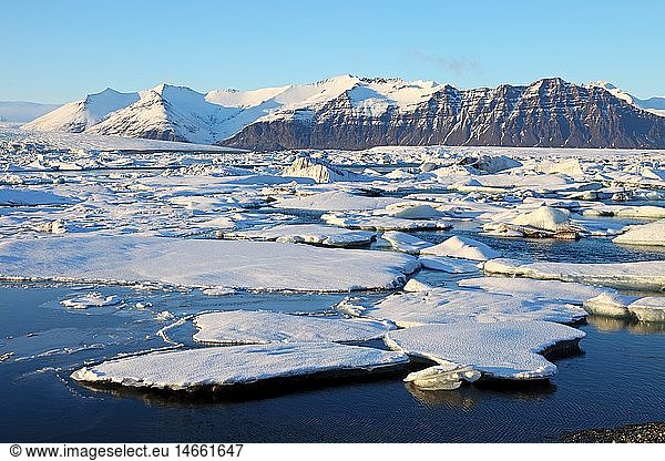 Geografie  Island  Ostisland  JÃ¶kulsarlon  Gletscherlagune