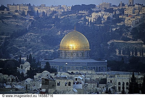 Geografie  Israel  Jerusalem  GebÃ¤ude  Felsendom (Omar Moschee)  AuÃŸenansicht