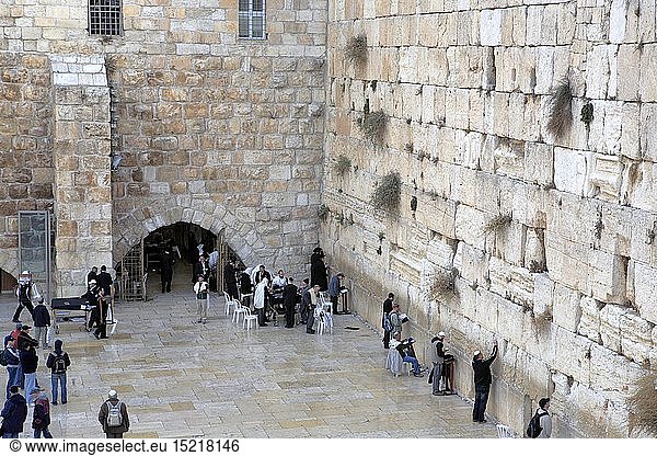Geografie  Israel  Jerusalem  Klagemauer